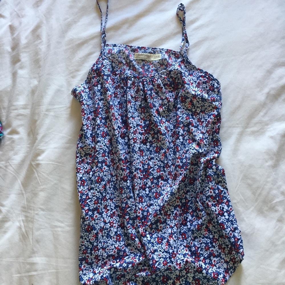 Floral Blouse Tank top Spaghetti Strap Summer top